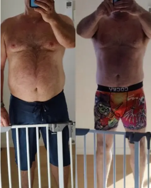Client Transformation - 25kg weight loss transformation with Coach Ryan in Perth