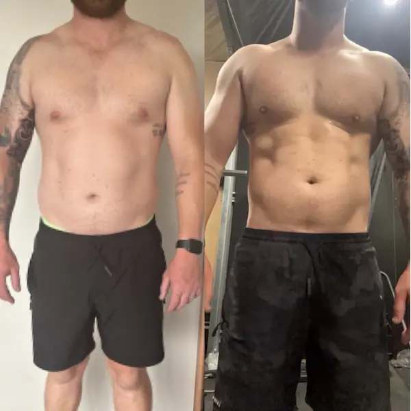 Tim Dennis - 16kg weight loss transformation with Coach Ryan in Perth