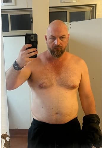 Michael Askevold before transformation